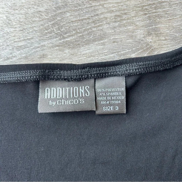 Additions by Chico’s Black Jersey Tunics Blouse - Picture 6 of 12